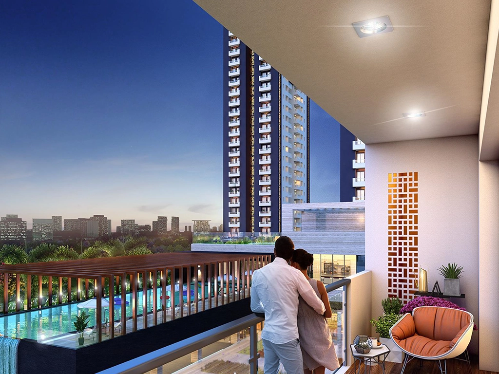 Cluster of elegant residential buildings